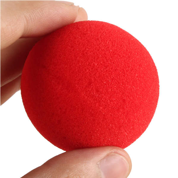 30PCS Close-Up Magic Street Trick Soft Sponge Ball Props Clown Nose