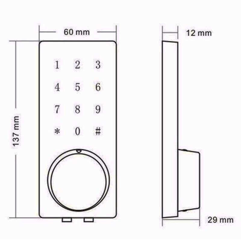 Bluetooth Smart Digital Door Lock Home Security Lock Keyless Touch Password Dead Bolt
