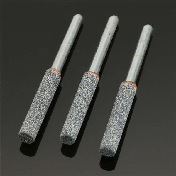 3pcs 3/16 Inch Chain Saw Sharpening Grinding Stones Set