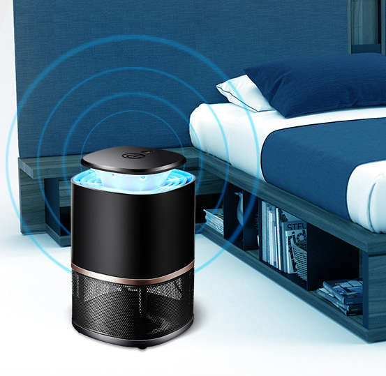 Loskii LM-909 Electronic UV Light Lamp Smart Light Control Switch Escape-proof Mesh Mosquito Repelle