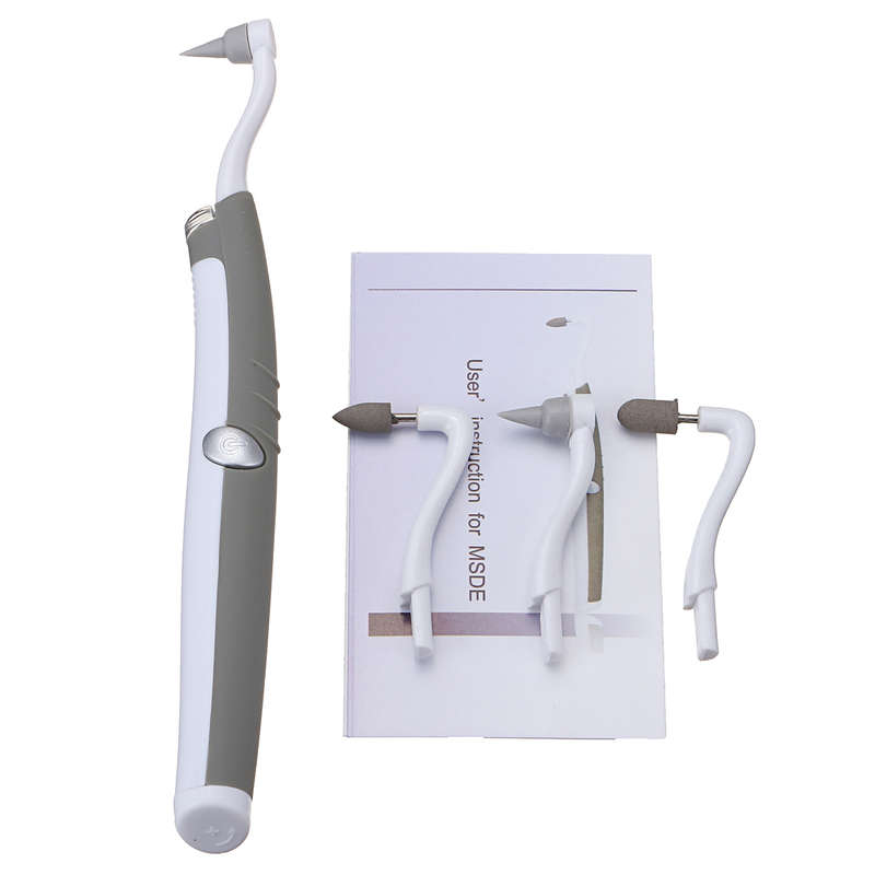 Sonic Teeth Cleaning Kit Polish Vibration Dental Tools 4 Heads Brush Stain Remover Tooth Whitening