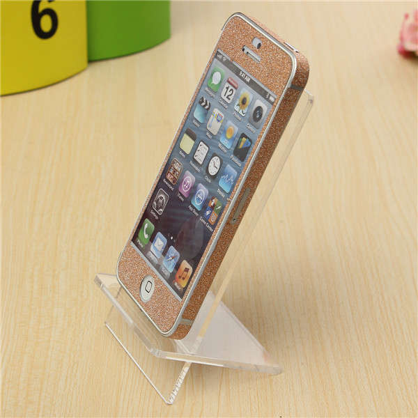 Universal Clear Transparent Acrylic Desk Stand Dock Holder for iPhone Mobile Phone