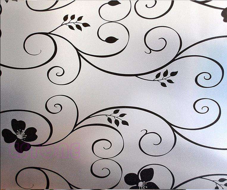 45x200CM PVC Frosted Waterproof Sticker Glass Privacy Shower Screen Window Cover Film Decor