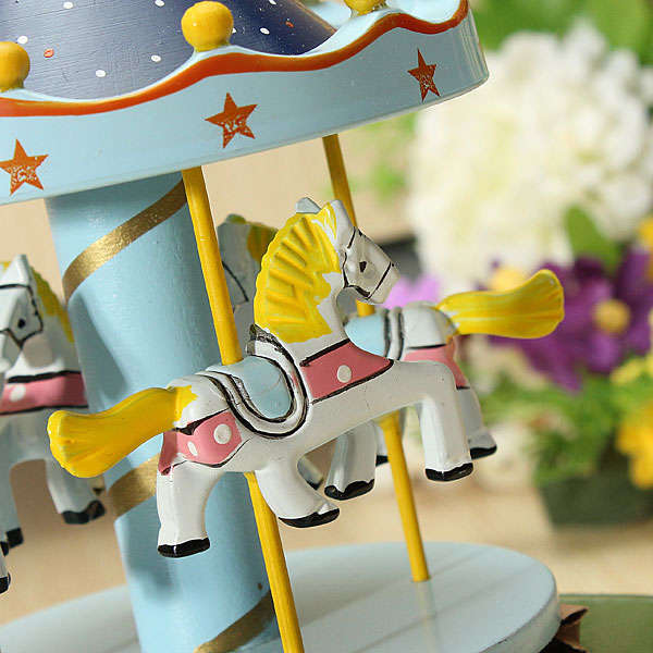4 X Kids Carousel Music Box Merry Go Round Musical Devolopment Toys Room Decor