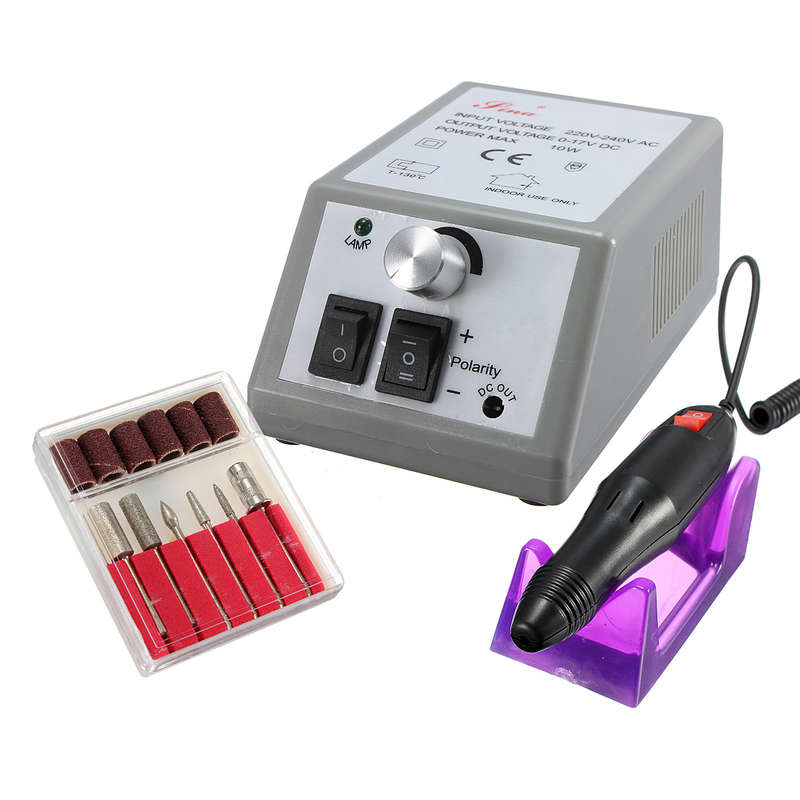 220-240V Professional Manicure Pedicure Electric Drill Nail Art Set