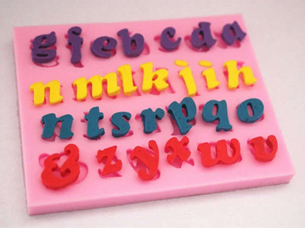 Honana 3Pcs Letters & Numbers Fondant Cake Molds Soap Chocolate Mold