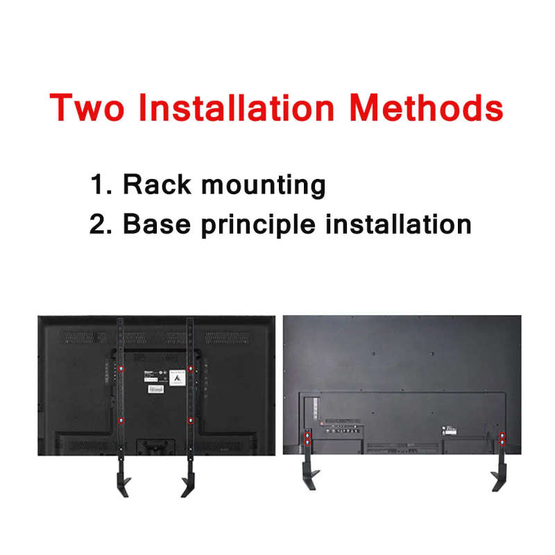 Universal TV Support Stand 32-55inch Base Plasma LCD Flat Screen Table Top Pedestal Mount 