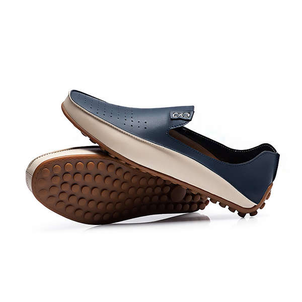 US Size 6.5-11.5 Men Shoes Outdoor Casual Round Toe Slip On Breathable Flats - Beige 8.5