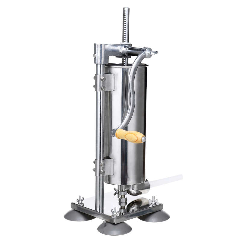 New Vertical Sucker 4L Stainless Steel Sausage Filler Sausage Maker Sausage Syringe Meat Tool