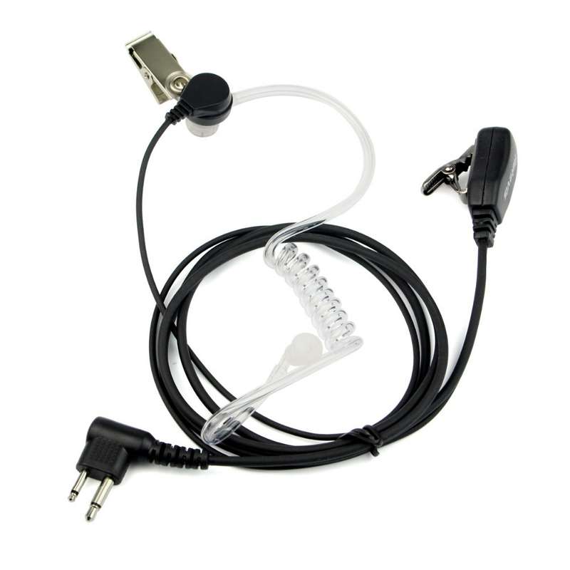 Retevis 2 Pin Ptt Mic Noise Reduction Covert Acoustic Tube Earpiece Headset For Motorola Hyt