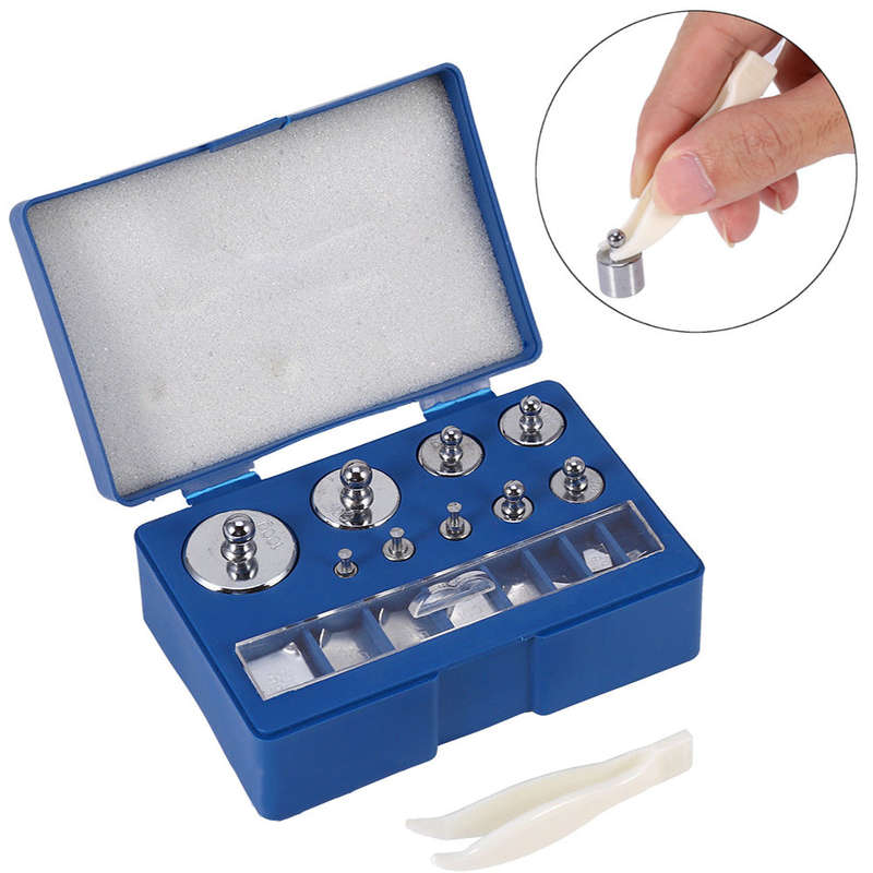 17Pcs 211.1g 10mg-100g Grams Precision Calibration Weight