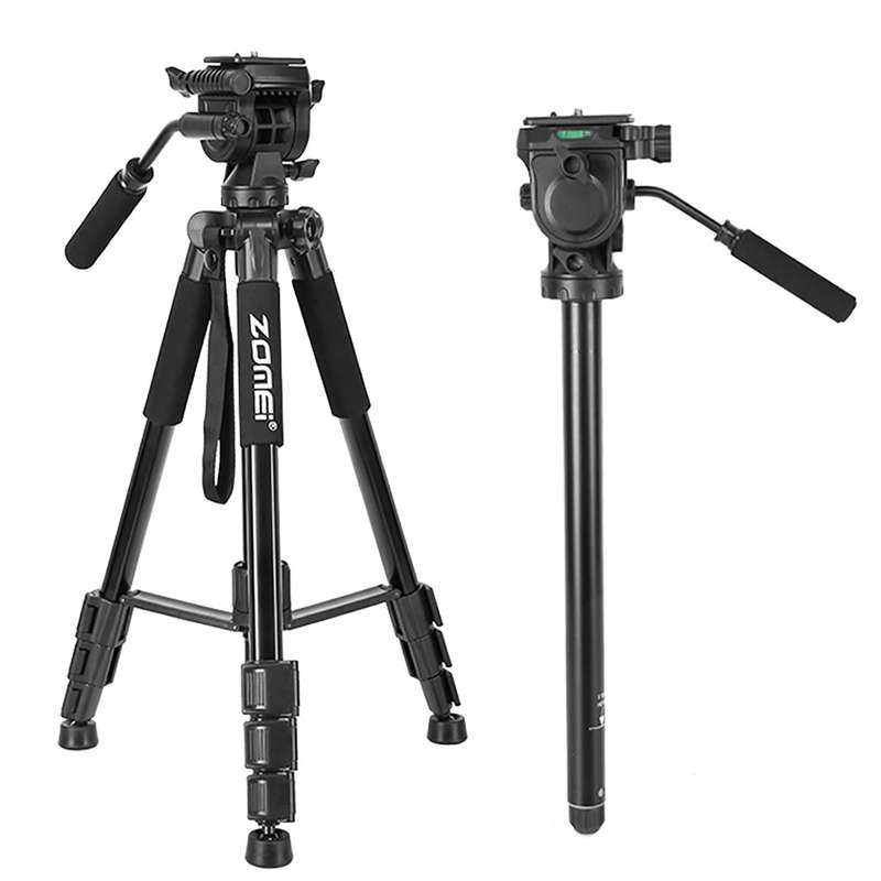 ZOMEI Q310 Professional Aluminum Alloy Camera Video Tripod 4-Section Extendable