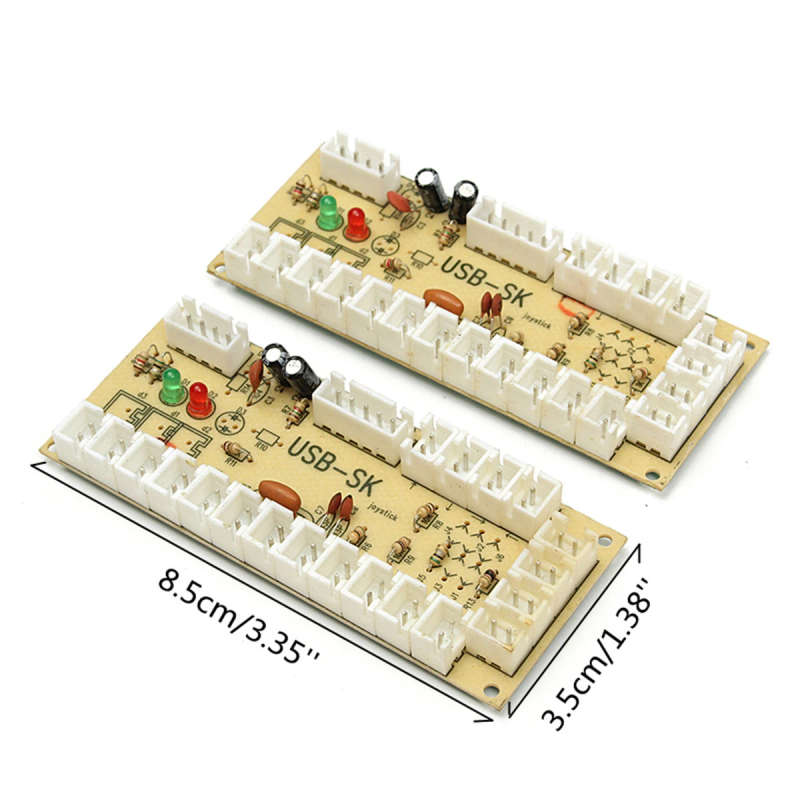 Arcade Encoder PC To 2pin Joystick + Happ Button 4.8mm Wires Zero Delay USB