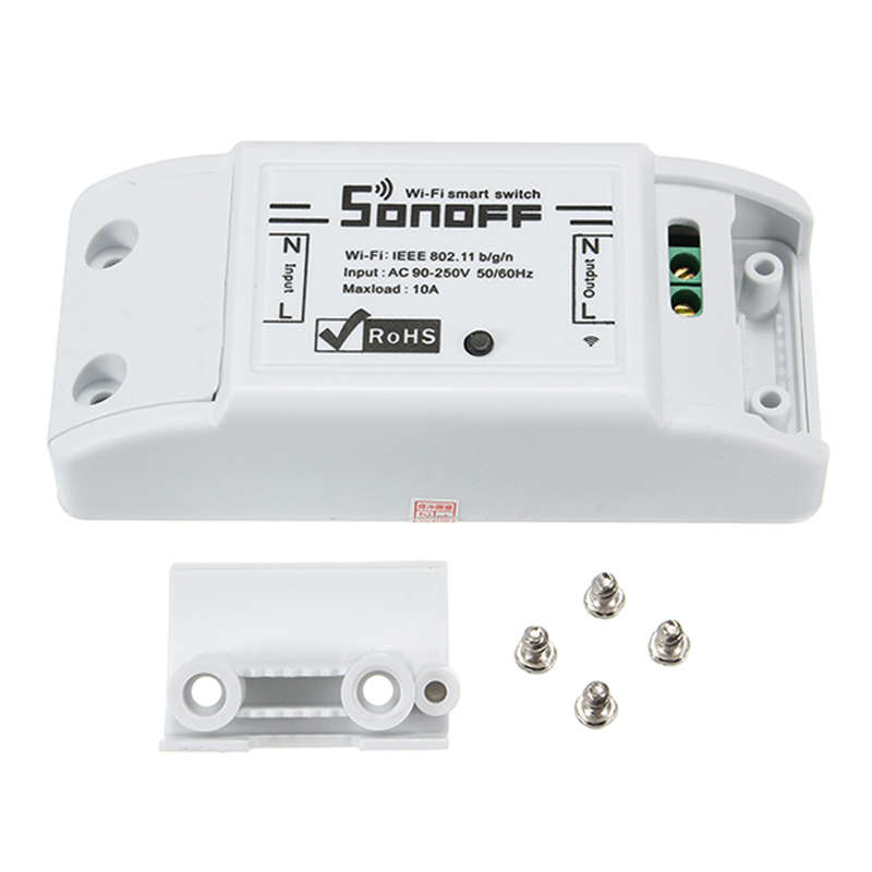 New SONOFF Basic DIY WIFI Wireless Switch For Smart Home With ABS Shell Mobile APP Timer Socke