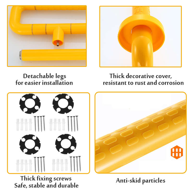 Bathroom Handrail Toilet Shower Handicap Grab Bar Rails Handle Elderly Support