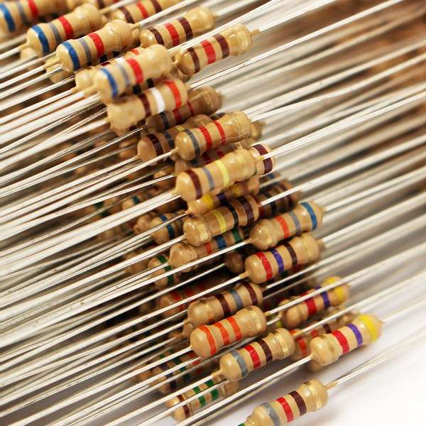 1500Pcs 1/4W 5% Carbon Film Resistor 75 Values Assorted Kit 1 ohm~10M ohm Range