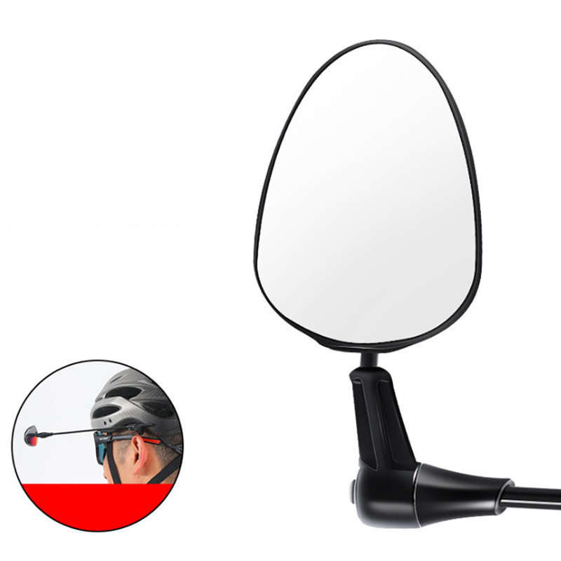 WEST BIKING Bicycle Helmet Mirrors Mini Reflector Flat Mirror Multi-angle Adjus