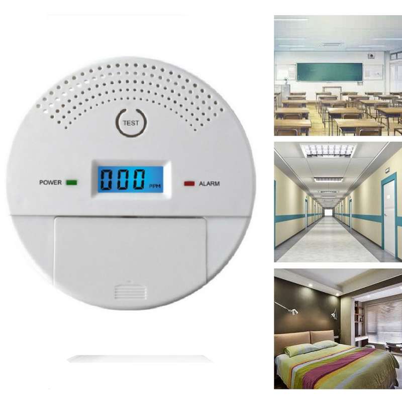 New 2 in 1 Carbon Monoxide & Smoke Alarm Detector CO Tester Alarm System