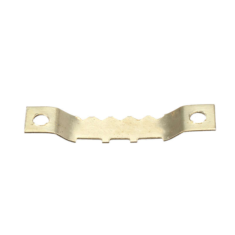 100Pcs Hanging Picture oil Painting Mirror Frame Saw Tooth Hooks Hangers Screws