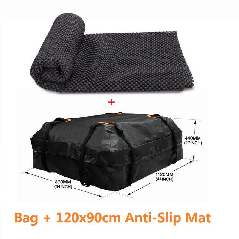 475L Car Rooftop Cargo Bag 420D Waterproof Car Top Carrier Bag Luggage Storage for Outdoor Travel