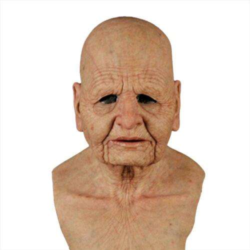 Silicone Female Face Mask Old Woman Latex Mask Party Fancy Dress Party Realistic Christmas Cosplay