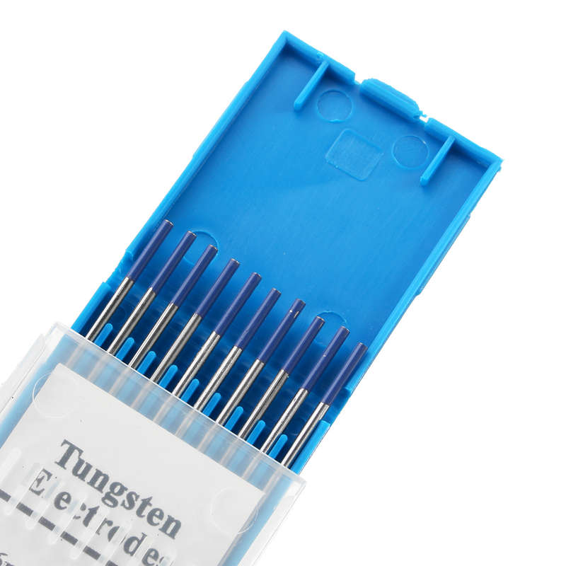New 10Pcs TIG Welding Tungsten Electrodes 2% Lanthanated 1/16 x 6" Blue Tip WL20 Assorted Weld
