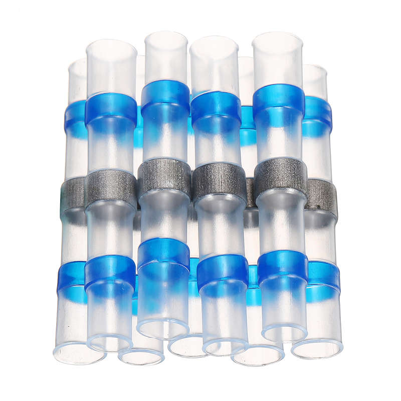250Pcs Waterproof Solder Seal Heat Shrink Tube Sleeve Wire Butt Terminals Connectors