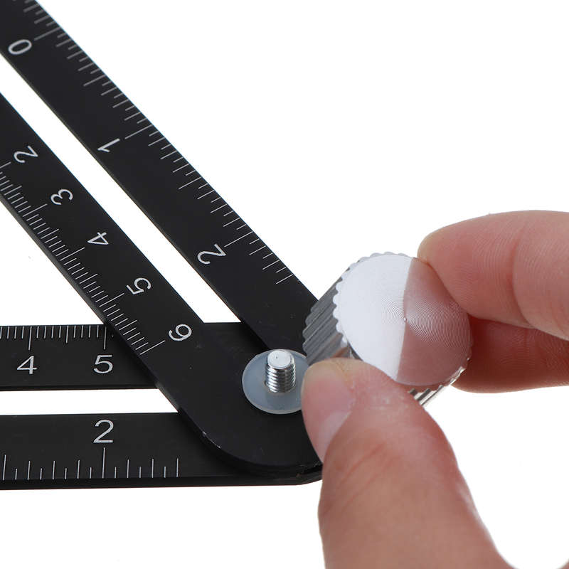 Multi Angle Measuring Ruler 12-side Alloy Angle Finder Template Tool 12- Fo