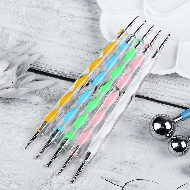 40Pcs Mandala Dotting Tools Set Rock Painting Kit Nail Art Pen Paint