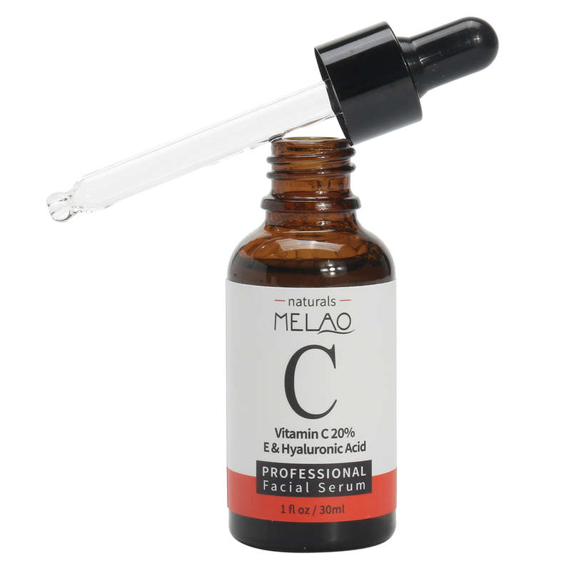 Melao 20% Vitamin C E Facial Serum Hyaluronic Acid Essence Skin Care Smooth Anti Aging Wrinkle...