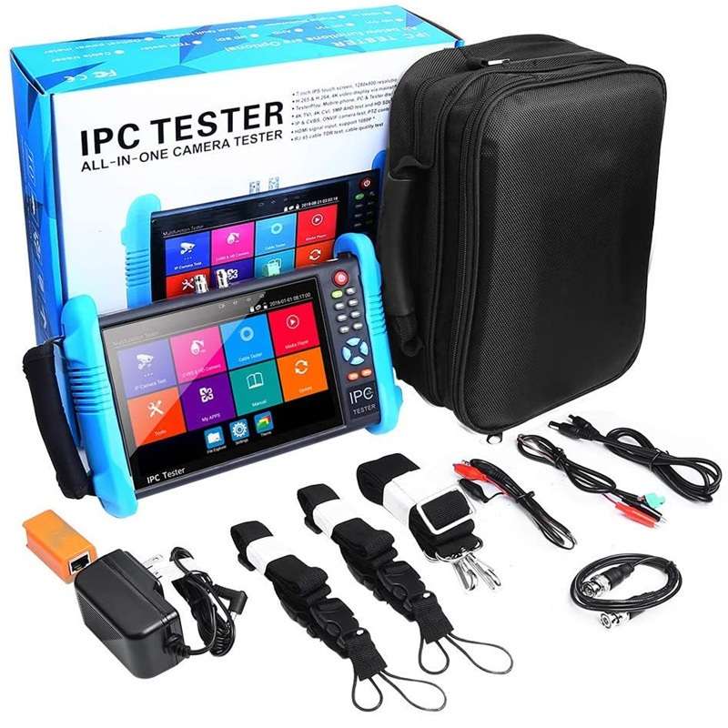 IPC9800Plus+ 7 Inch IP CCTV Tester Monitor Analog CVBS Camera Tester H.265 4K Video Testing Support