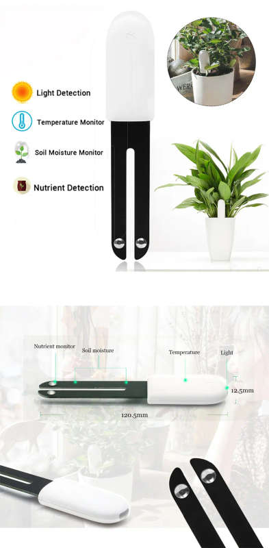[Global Version] Flora 4 In 1 Flower Plant Light Temperature Tester Garden Nutrient Monitor Tools Kit from xiaoimi youpin