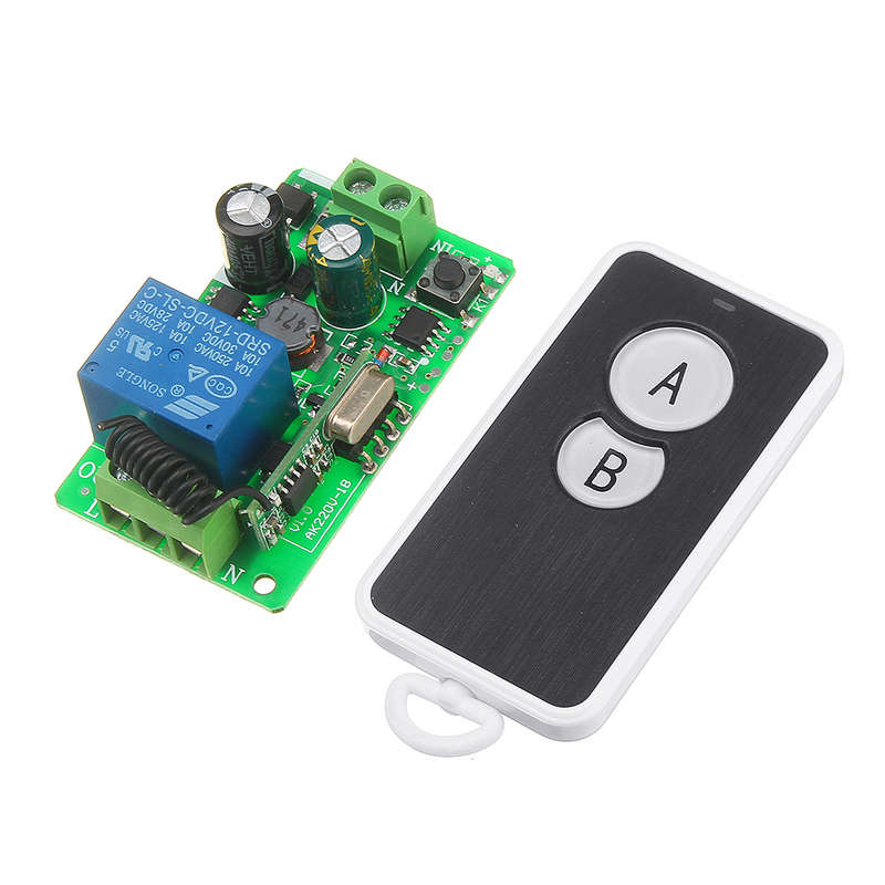 433mhz AC220V 1 Channel Wireless Remote Control Switch For Electric Lamp Household Intelligent Roof