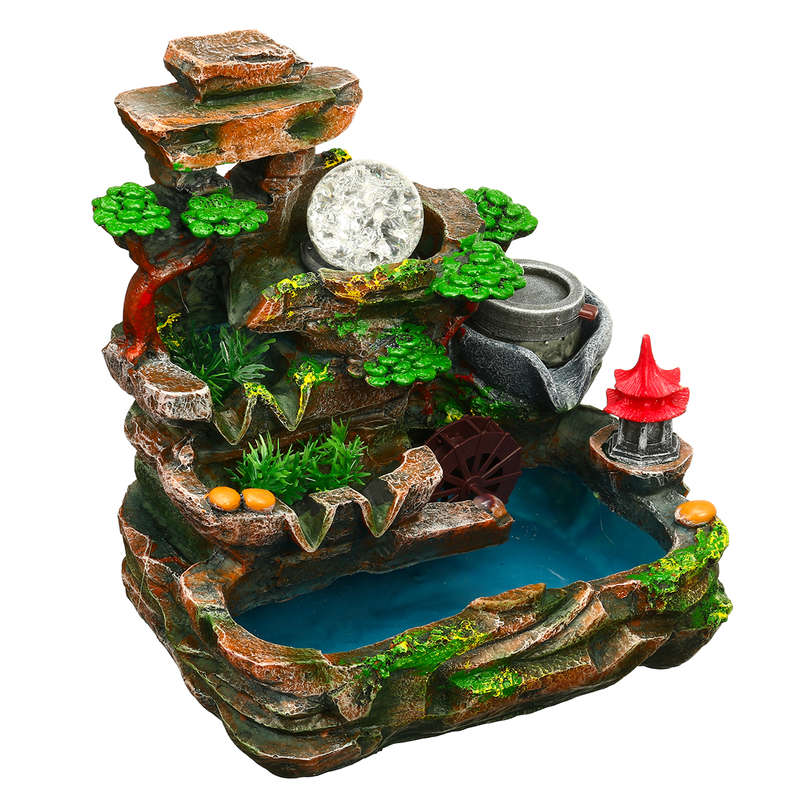 Calming Fountain Water Feature Ornament Home Decor Relaxing Soothing Indoor...