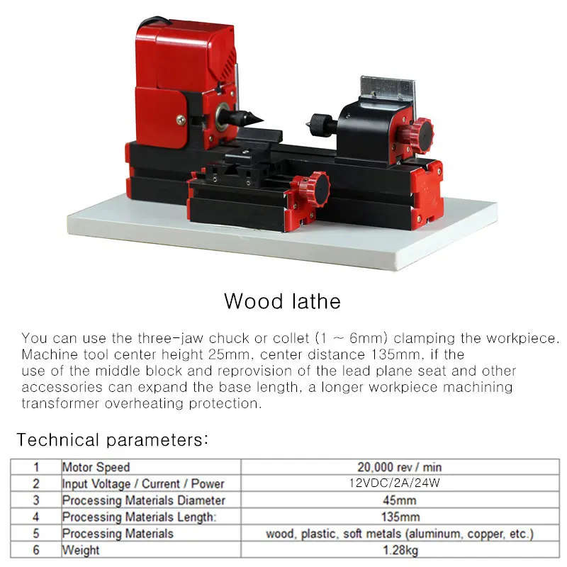 Raitool 8 In 1 Mini Multipurpose Machine DIY Woodwork Model Making Tool Lathe Milling MachineKit