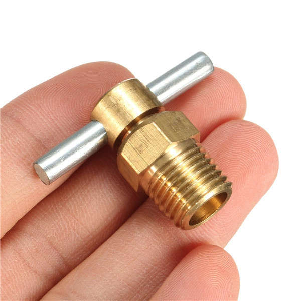 1/4 Inch NPT Brass Drain Valve for Air Compressor Tank Replacement Part