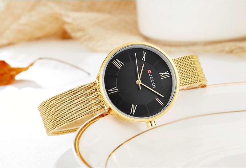 CURREN 9020 Casual Style Women Wrist Watch Stainless Steel Strap Quartz Watches