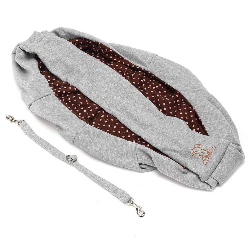 Reversible Small Dog Cat Sling Carrier Bag Travel Double Sided Pouch Shoulder Carry Handbag 