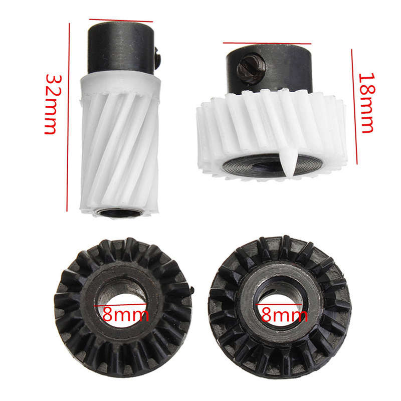 Sewing machine hook drive gears