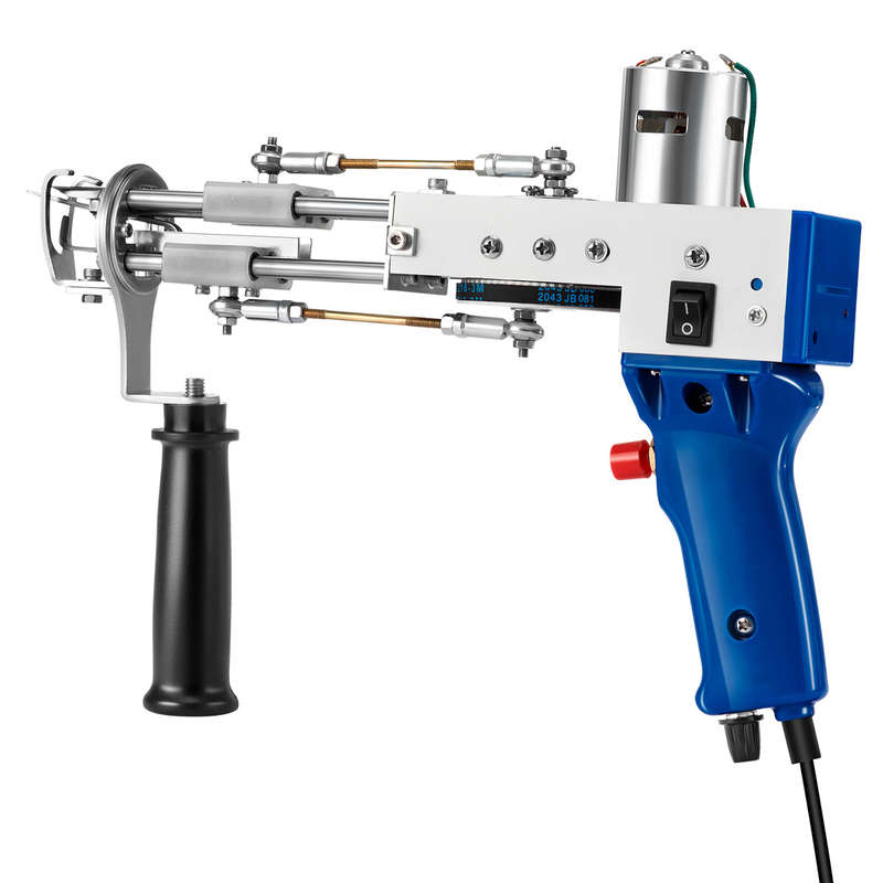 Cut Pile Tufting Guns Carpet Weaving Flocking Machine Set Hand-Held Electric Punch Needle Looped Pil