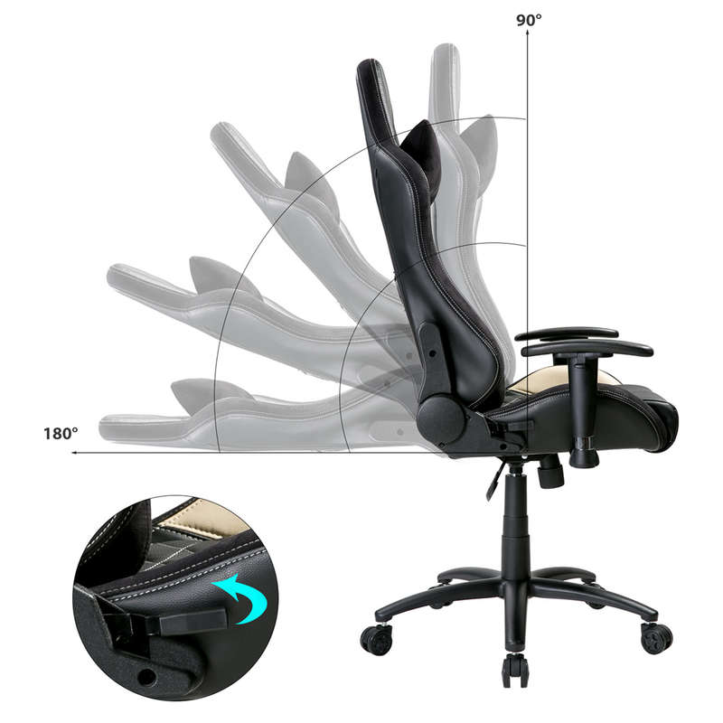 New Merax Ergonomic Office Chair Executive High Back Gaming Chair PU Leather and