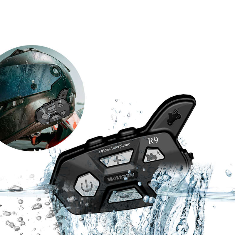 WAYXIN R9 1500M Universal Pairing bluetooth 4 Riders Helmet Intercom
