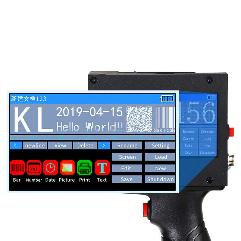 Inkjet Printer 600DPI Portable Smart Handheld Inkjet Printer Touch Screen