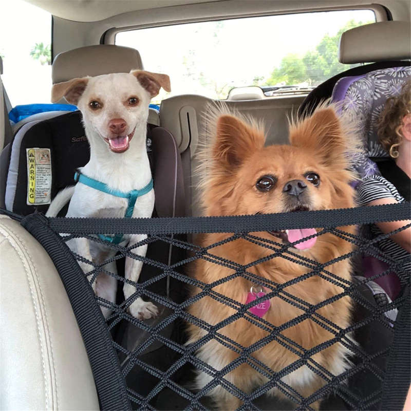 Dog Pet Net Isolation Fence Elastic Safety Travel Cat Pet Back Seat Barrier