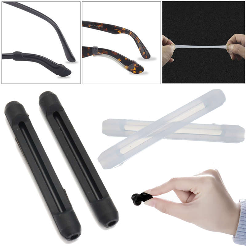 Comfortable Soft Silicone Anti Slip Ear-hooks for Glasses Eyeglasses Sunglasses