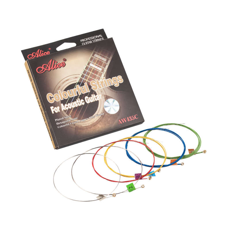 Alices Colorful Acoustic Guitar Strings AW435C Coated Steel strings Guitar accessories