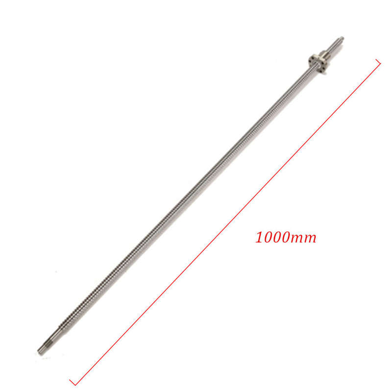 SFU1605 1000mm Ball Screw End Machined Ballscrew with Single Ballnut for CNC