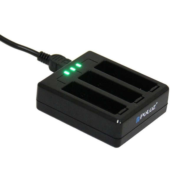 New PULUZ 3-channel Battery Charger for Gopro Hero 4 AHDBT-401