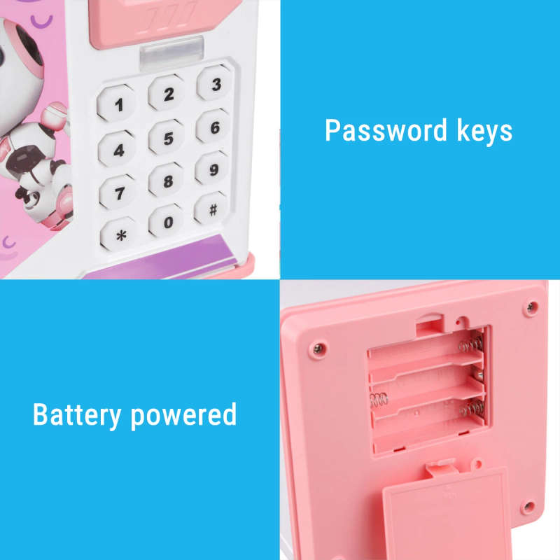 Kids ATM Fingerprint Password Money Box