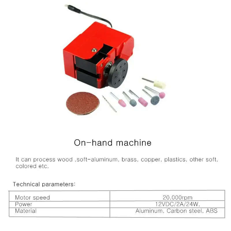 Raitool 8 In 1 Mini Multipurpose Machine DIY Woodwork Model Making Tool Lathe Milling MachineKit